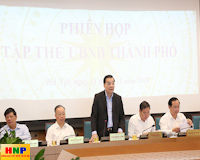 Tập thể UBND TP Hà Nội xem xét nhiều nội dung quan trọng trình kỳ họp cuối năm HĐND TP
